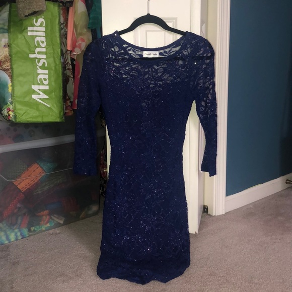 Blue Short Formal Dress - Picture 1 of 5